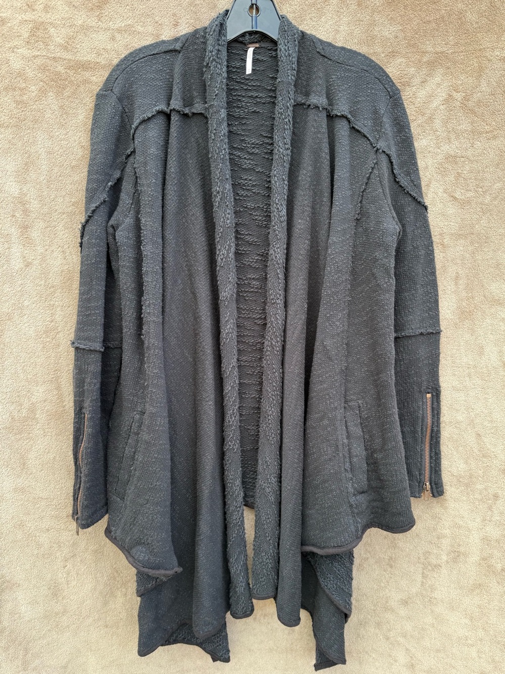 Free People in the loop Open-Front Draped Women's Sweater Cardigan